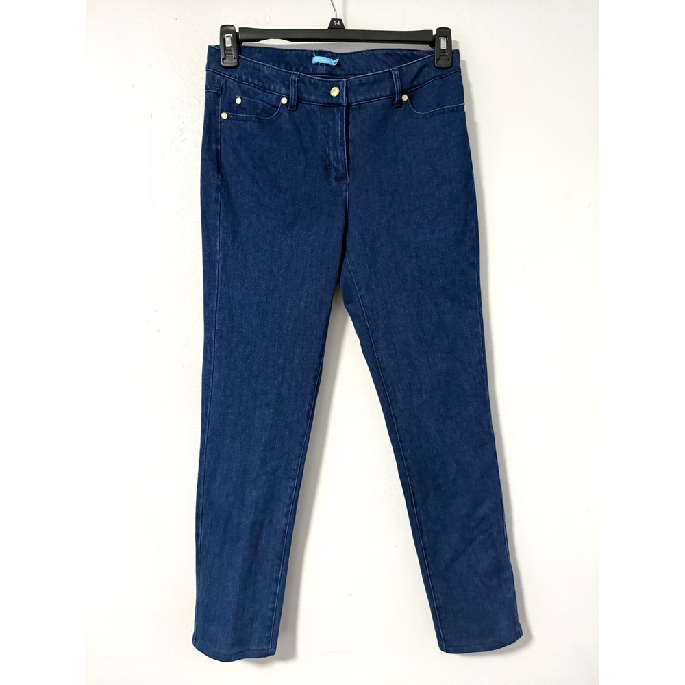 J.McLaughlin Lexi 4-way Stretch Straight Leg Jeans Dark Wash Blue Size 6